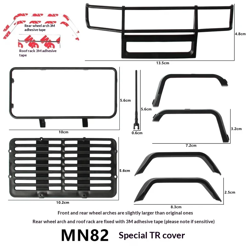 Mn Model Mn82 Rc Car Upgrade Parts Hydraulic Shock Absorber Body  Fixed Components For Off Road Rc Crawler Hobbyist