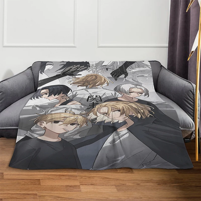 

Anime Blanket A-Tokyo Revengerss Sofa Winter Fluffy Soft Blankets Microfiber Bedding King Size Blanket Warm Knee Fleece Camping