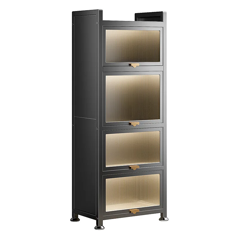 

Pull-out kitchen rack, microwave oven storage cabinet, floor-to-ceiling multi-layer