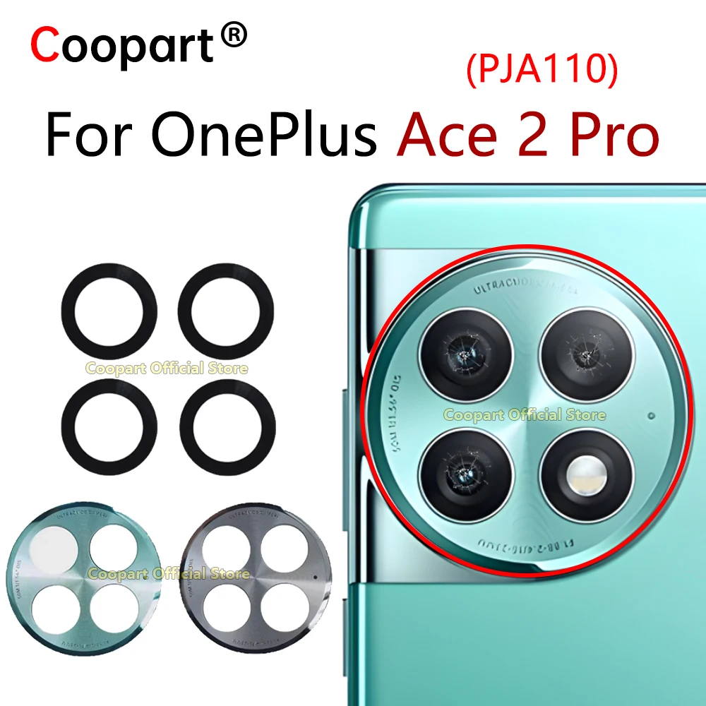 Rear Back Camera Glass Lens For OnePlus ACE 2 Pro 5G PJA110 Camera Cover Replacement with Adhesive Sticker