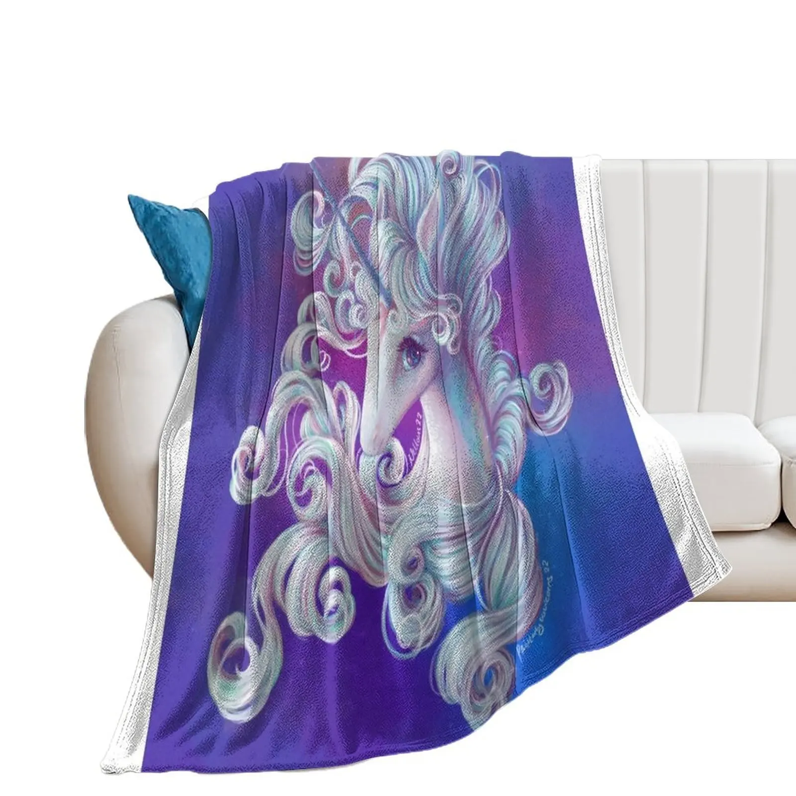 The Last Unicorn Throw Blanket Travel Sofa Blankets