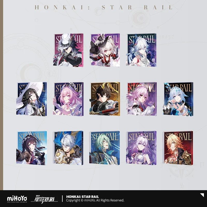 Official Honkai Star Rail Gaming Merchandise Cartoon Characters Cosplay La Mancha Sparkle Acrylic Ornaments Halloween Gifts