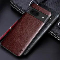 Luxury leather Case for Google Pixel 8 7 6 Pro 8A 7A 6A 5 5A 4A 4 XL 5G funda Business solid color Soft TUP&Hard PC Phone cover