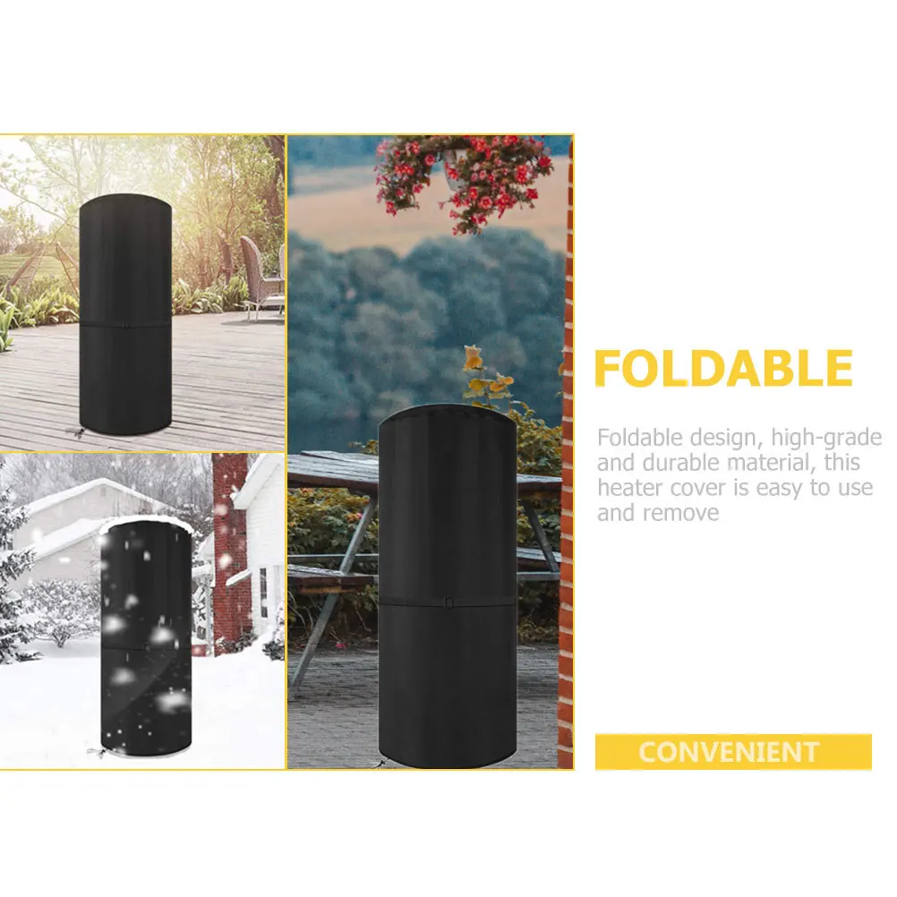

Patio Heater Cover Oxford Fabric Wear Resistant Waterproof Outdoor Garden Heater Protector Cover Outdoor Sleeve