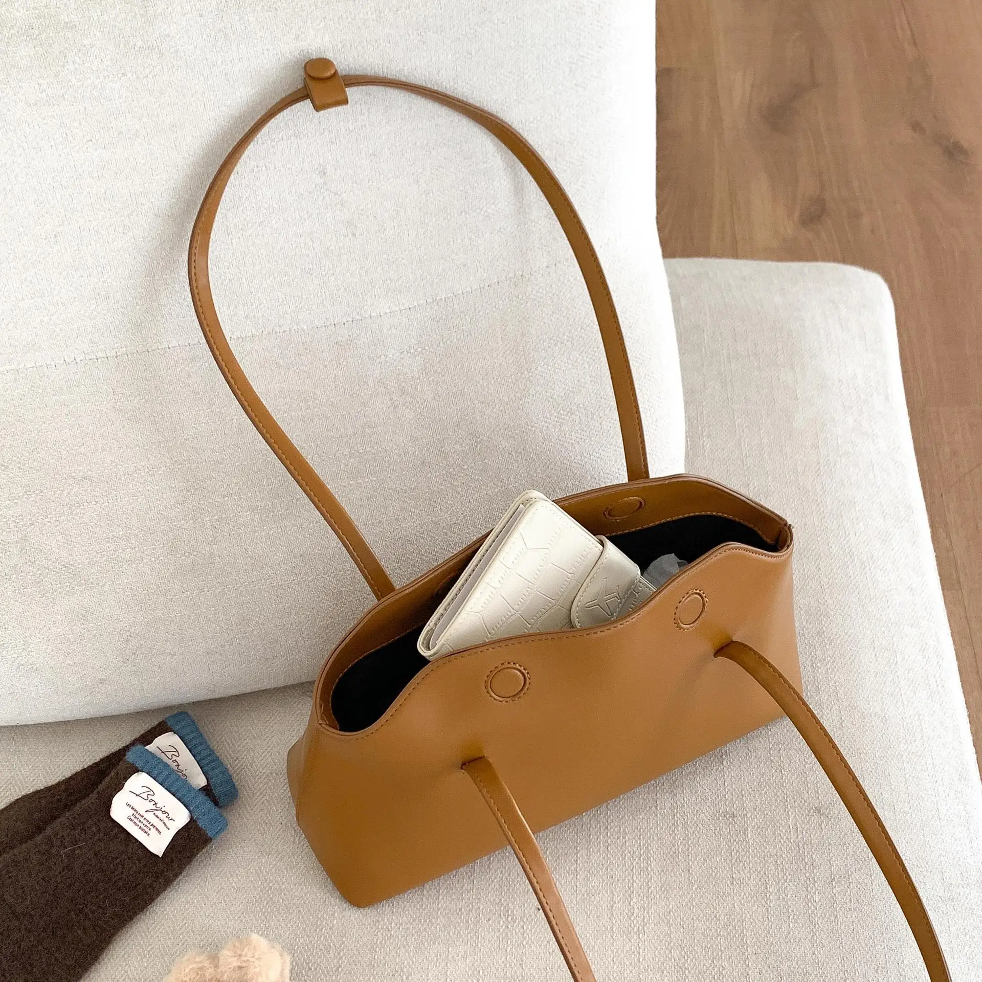 Korean Simple PU Leather Shoul - đánh giá và giá Luxury Bags Korea