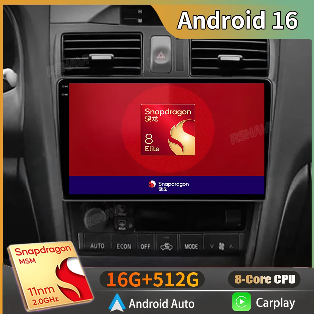 

Android 16 Carplay Auto Car Radio Car Radio For Nissan Cefiro A33 2003-2012 Multimedia Video Player Navigation GPS Stereo Audio