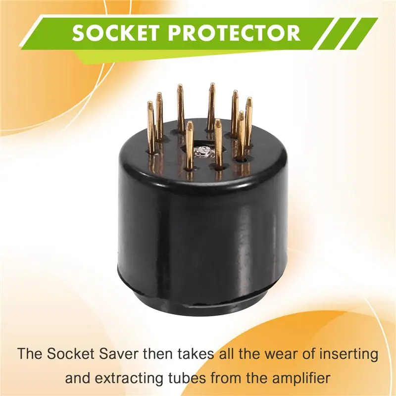 LXYB18B 10PCS 9Pin Tube Socket Test Saver For 6DJ8 12AX7 ECC83 12AU7 ECC82 EF86 6922 5670 Audio Amplifier
