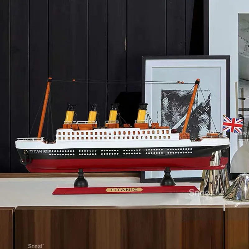 New Titanic model wooden ornament living room simulation cruise ship finished ship premium home decor