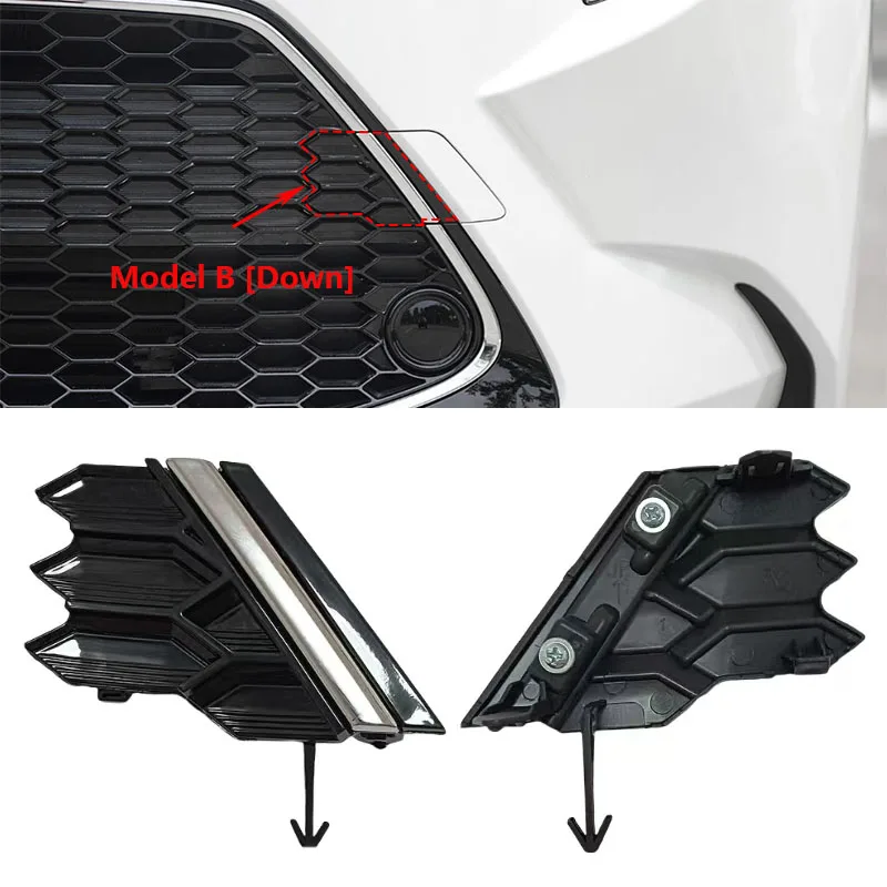 Car Front  Bumper Tow Hook Cap Lower Grille Cover Hauling Eye Lid For Toyota Corolla Levin 2019 2020 2021 2022 2023 52128-02360