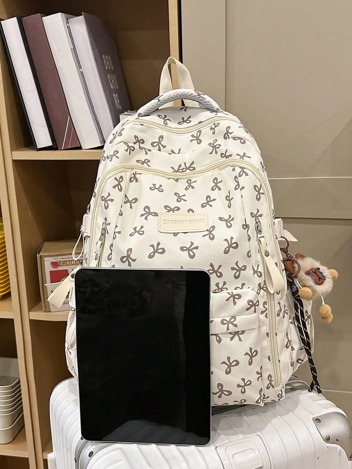 Large Capacity Multi-Compartment Unisex Travel Shopping Casual Printed Vacation Beach Bag, Back To School Casual Laptop Bag sg260622141339552952318