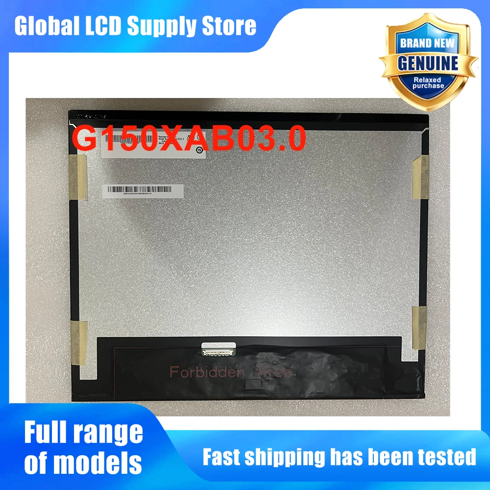 G150XAB03.0 15.0 Inch TFT LCD Display Screen Panel Original for New EDP 40 Pins Connector