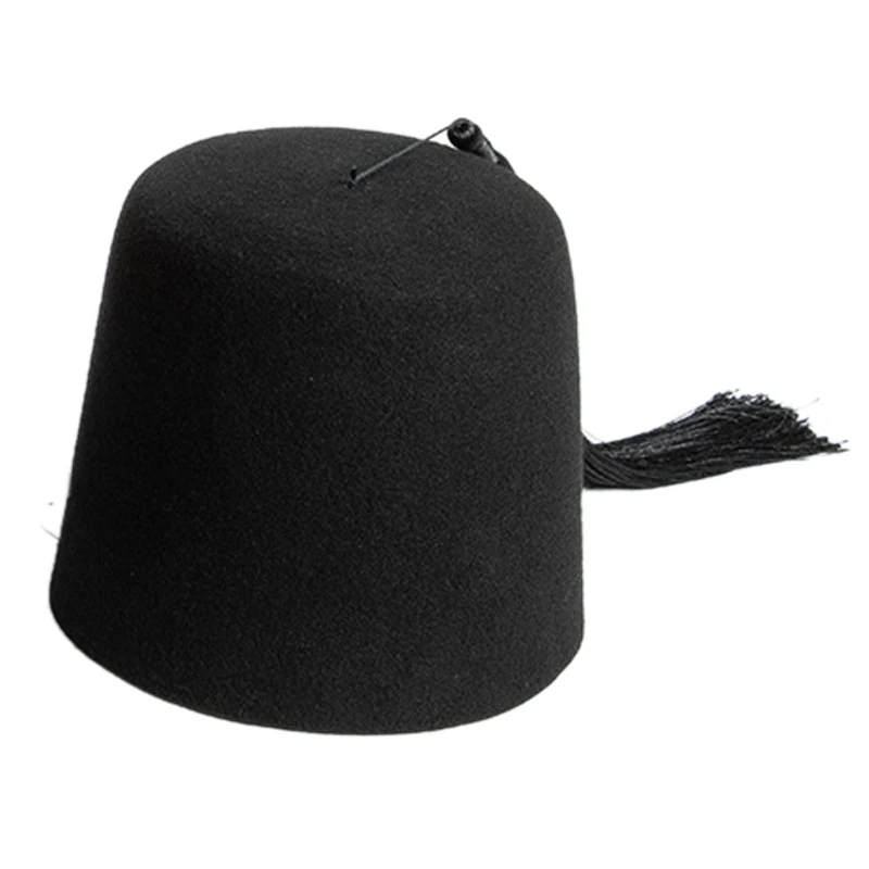 Fez Morocco Turkey Hat Muslims Caps For Men Fedoras Flat Top Prayer Kufi Hat Drop Shipping