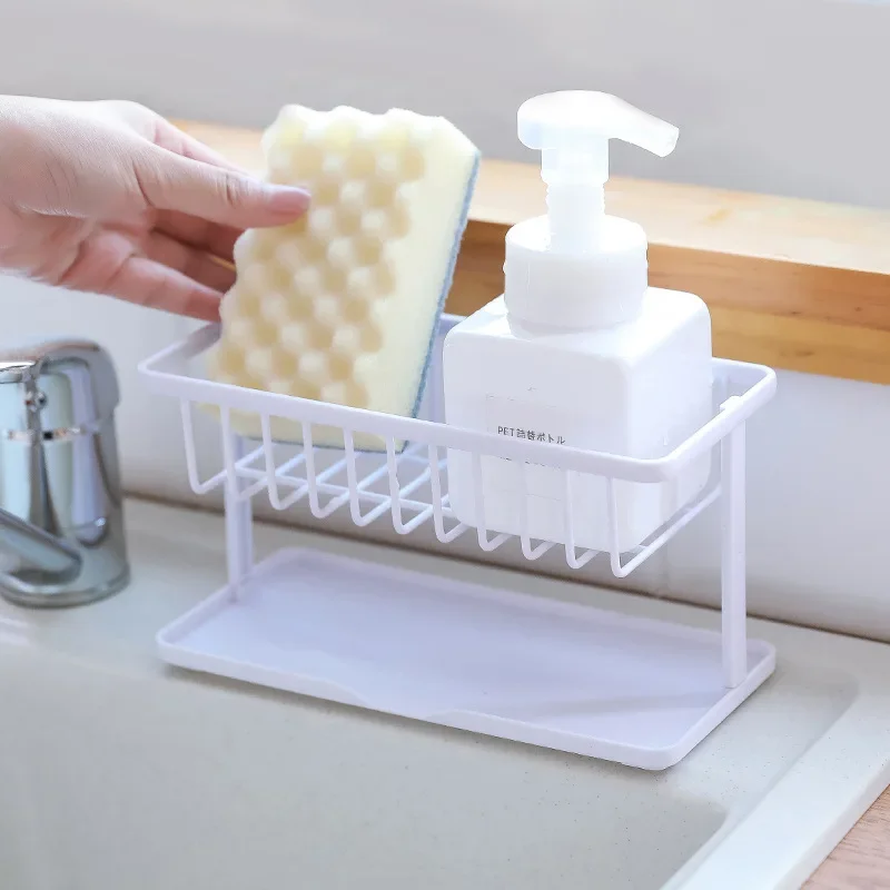 Sink Drain Rack Soap Sponge Toilet Holder  Organizer Bathroom Accessories Kitchen Gadget Convenience Shelf Soap container