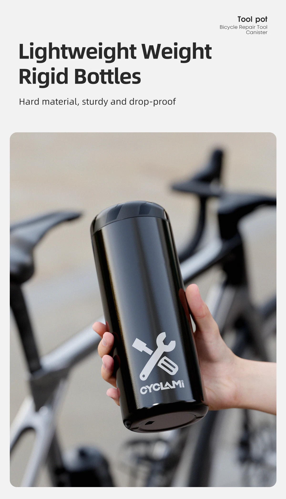 CYCLAMI Tragbare Radfahren Werkzeug Box MTB Road Fahrrad Kapsel Boxen Tragen Flasche Käfig Lagerung Reparatur Tool Kit Fahrrad Rahmen Ausrüstung – Detail 6