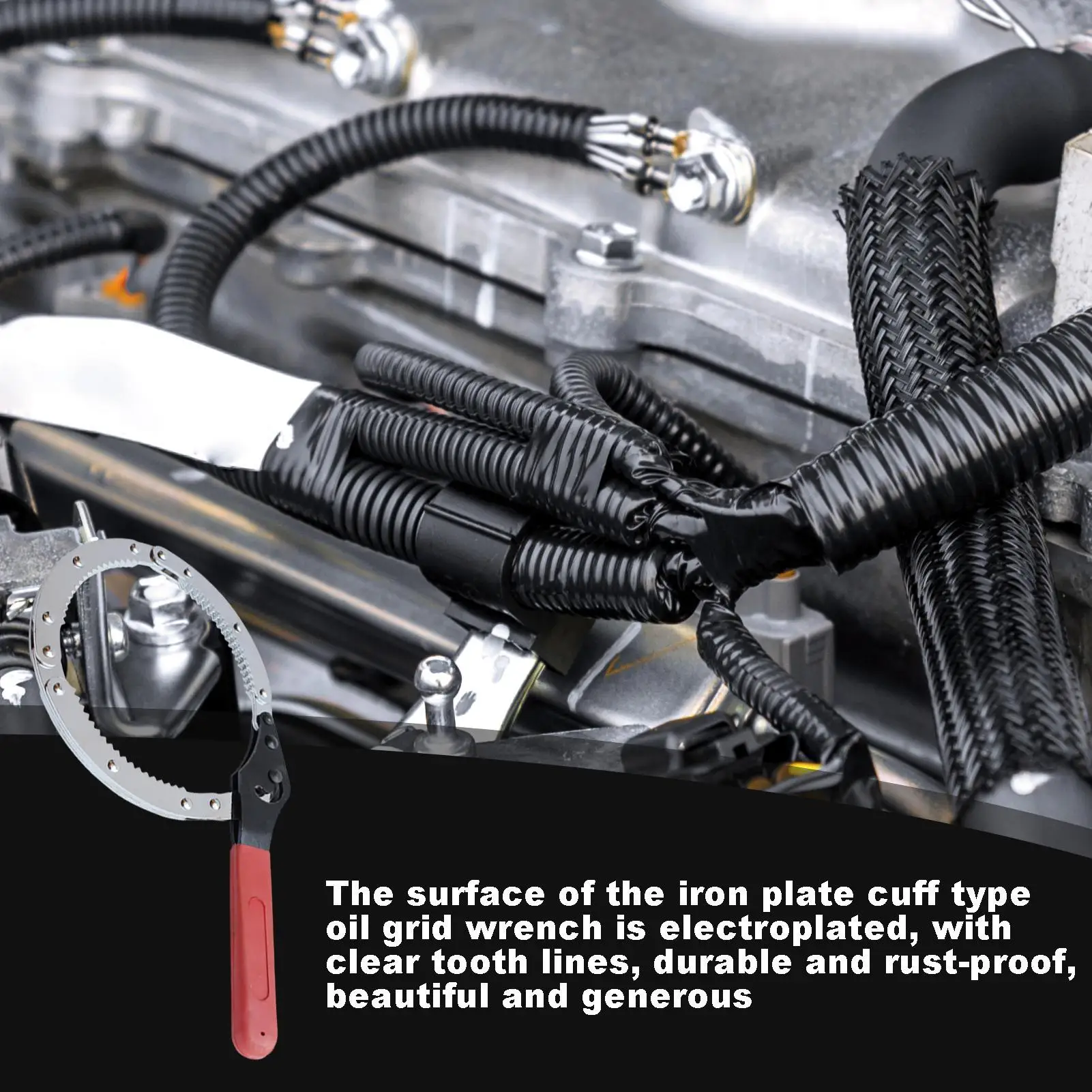 

Chain Wrench Tool Adjustable Multi-Purpose Alloy Steel Remover Tool Oil Filter Chain Wrench Pliers For Mechanics Plumbers Home