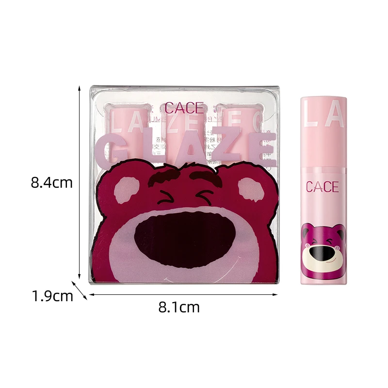 CACE Bear Matte Lip Mud Set, 3 Mini Cute Lip Glosses for Girls, Velvet Finish ,Portable, Perfect Gift for Makeup Lovers image 6