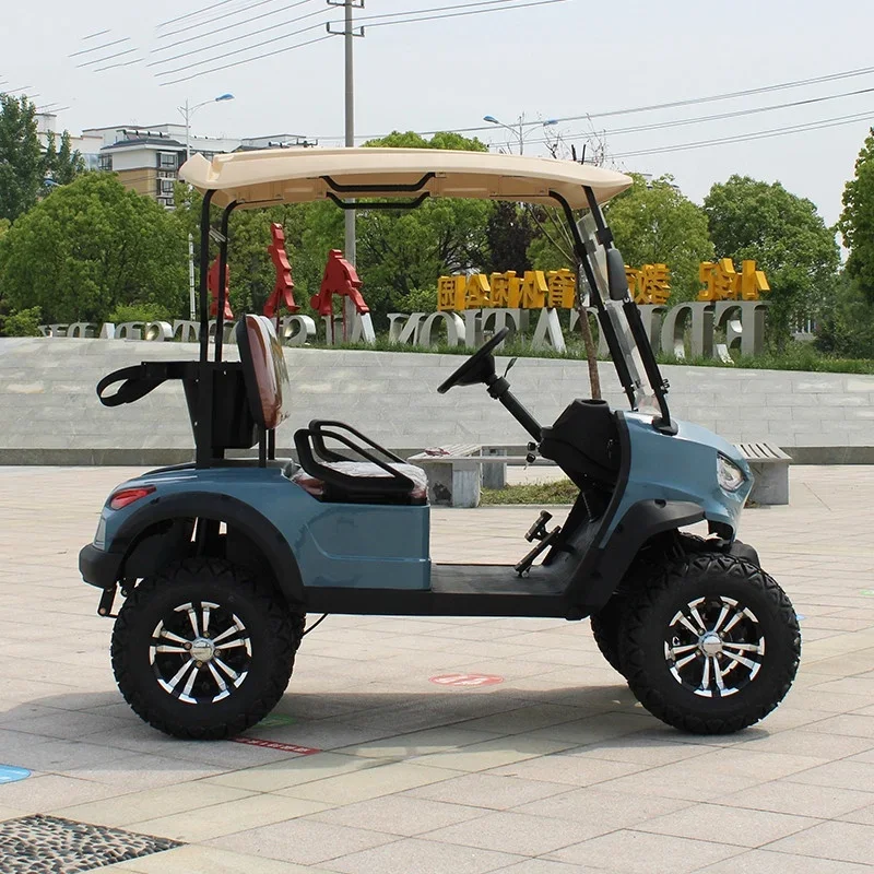 Electric 4-Seater Golf Cart For Real Estate & Gardening Compatible With Club Car 72V Battery Voltage Electric Golf Cart For Sale