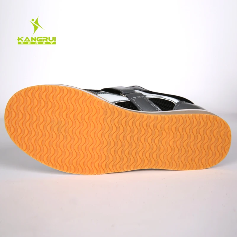 Kangrui-unisex profissional halterofilismo sapatos, sapatos de couro antiderrapante, para treinamento de agachamento, alta qualidade