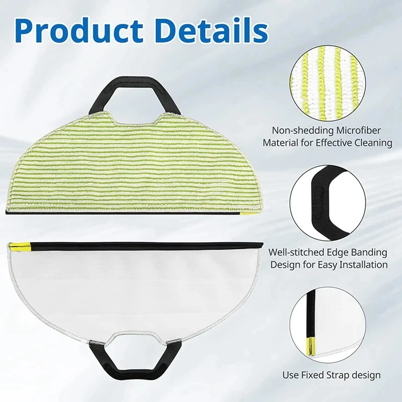 الروبوت فراغ ممسحة استبدال ، 2 في 1 روبوت الملحقات ، متوافق ل القرش RV2610WA ، AV2610WA ، AI الترا