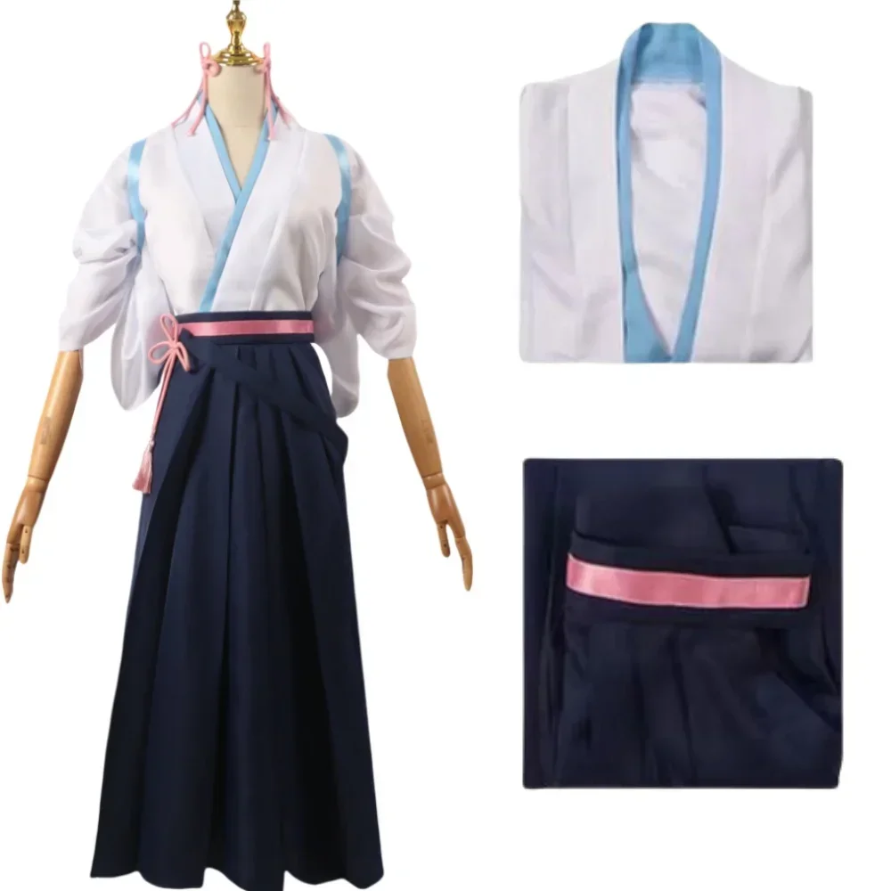 Костюмы для косплея Kamisato Ayaka, jeu d'impact Genshin, poudre bleue, cheveux blanks, exposition d'anime, jeu de popéanol