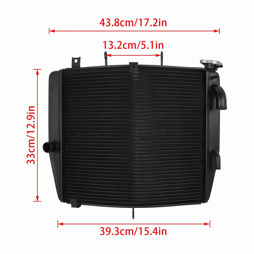 Motorcycle Aluminum Radiator Water Tank Cooler Cooling Protection For Kawasaki NINJA ZX-10R ZX 10R ZX10R 2006 2007