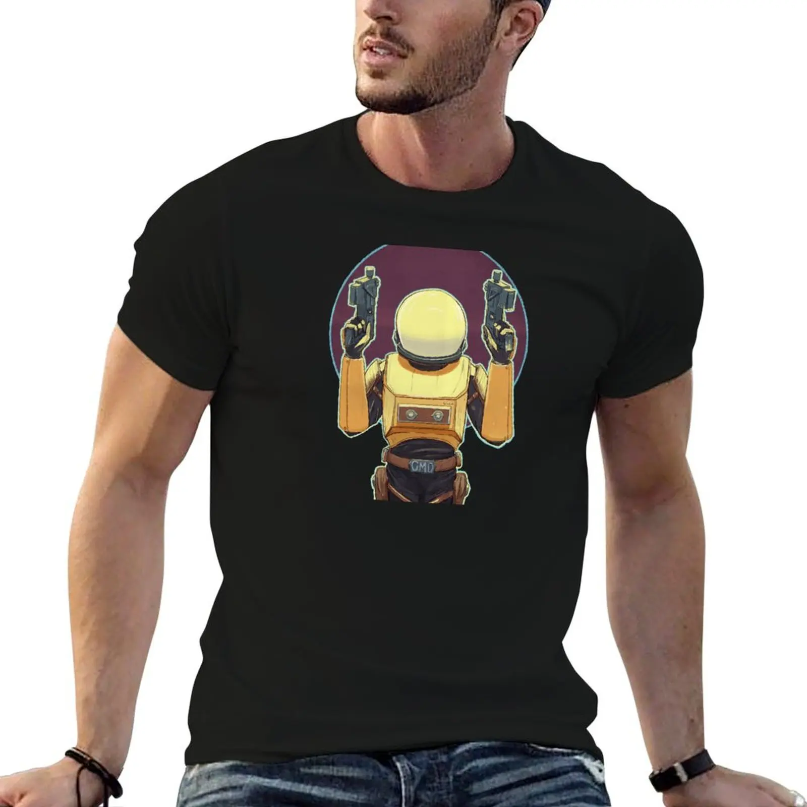 Risk of Rain 2 Commando Art T-Shirt Big and Tall Gym T-Shirt