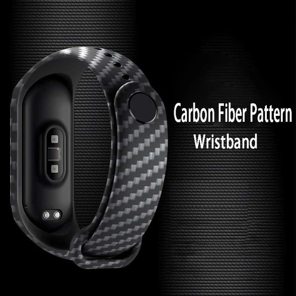 Mi7 M6 Strap For Xiaomi Mi Band 7 6 5 4 3 Carbon Fiber Pattern Replacement Strap on MiBand6 Miband7 5 3 4 Smart Wriststrap Belt