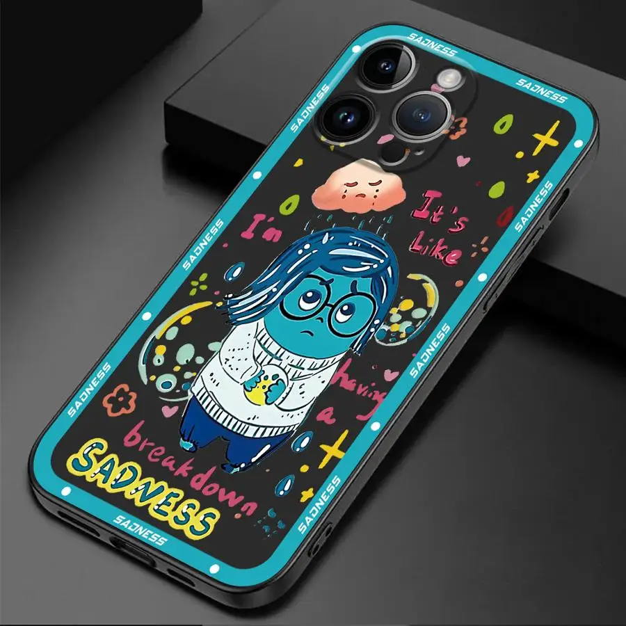 Disney Inside Out 2 Phone Case for Apple iPhone 15 16 Pro XS Max 13 14 Plus XR SE 7 8 12 11 Pro plus Matte