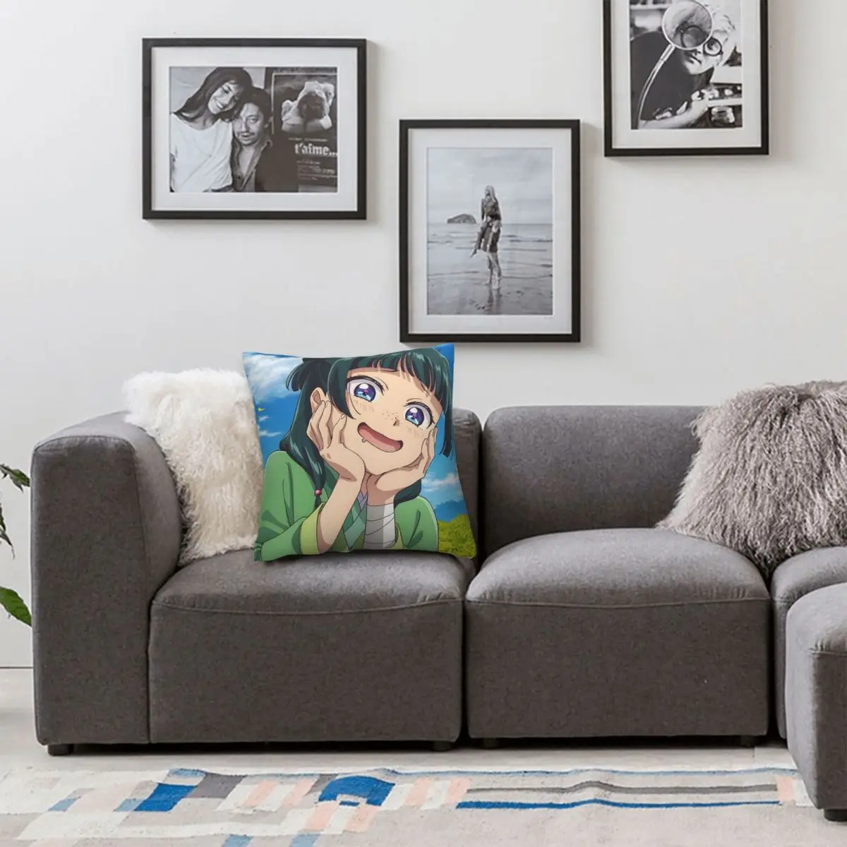 The Apothecary Diaries Maomao Anime Square Pillowcase Pillow Cover Cushion Zip Decorative Comfort Throw Pillow for Home Sofa