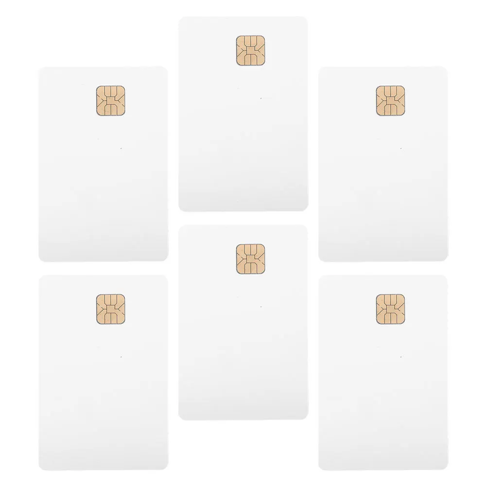 6Pcs 빈 드라이버 식별 PVC 카드 액세스 제어 시스템용 칩 ID 카드 인쇄 가능한 보안 배지