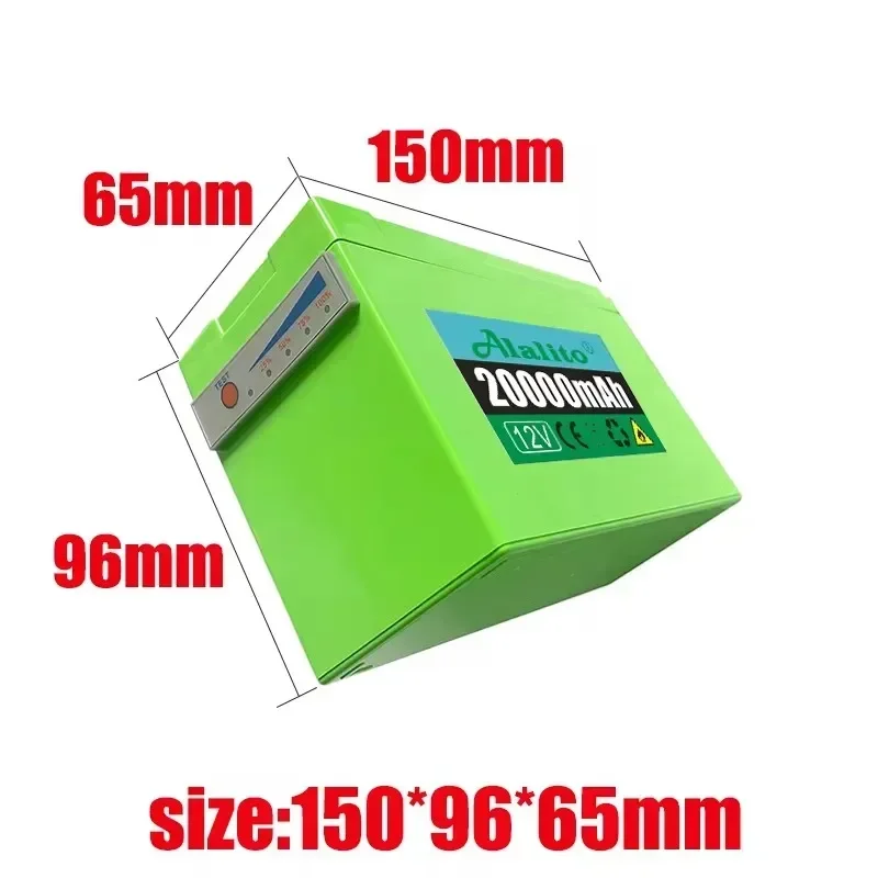 12V 60Ah NEW Sprayers Built-In High Current 30A BMS 18650 Lithium Battery Pack For Electric Vehicle Batterie 12.6V Charger