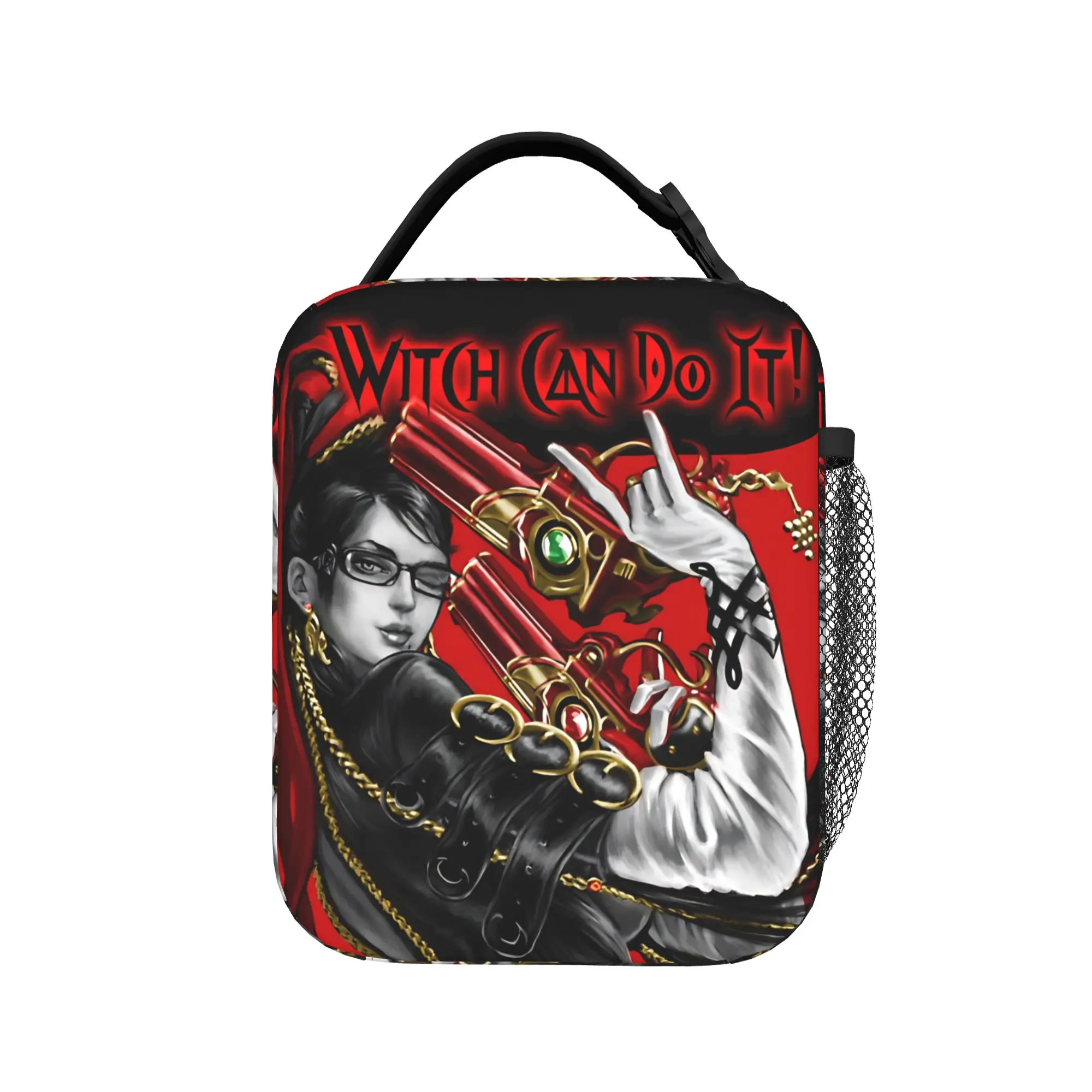 Witch Can Do It Bayonettas Insulated Lunch Bag Portable  Reusable Thermal Bag Tote Lunch Box Office  Travel Food Bag