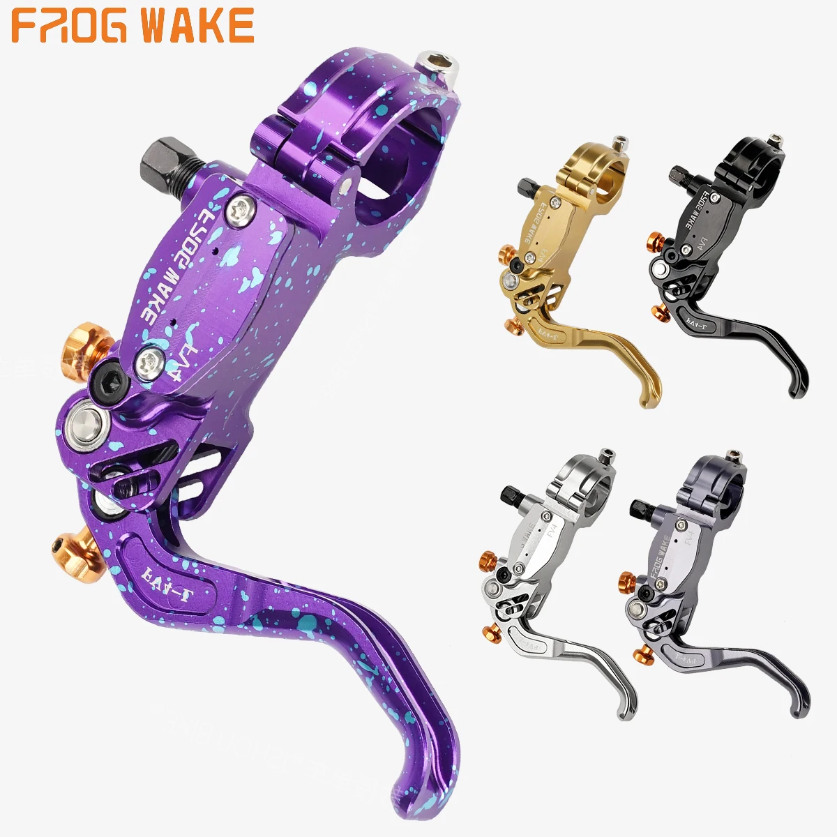 

Гидравлический тормозной рычаг FROG WAKE FV4 RA с регулировкой вылета и свободной регулировкой хода, алюминий 6061, минеральное масло, для MTB, DH, электровелосипедов SUR-RON