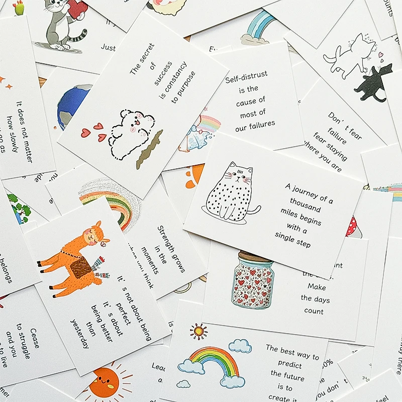 90pcs Inspirational Affirmation CardsMotivational QuotesMotivational InspirationBlessing CardsBirthday GiftsMessage Small Cards
