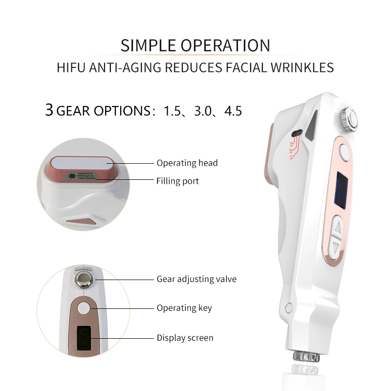 Mini Hifu Face Lift Beauty Machine Anti Aging Ultrasound Skin Care Device Skin Tightening Wrinkle Remover For Women SPA Home Use