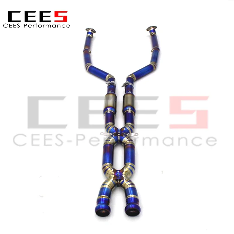 CEES Exhaust Mid Pipe for BMW M3 E90/E92/E93 4.0L 2007-2013 High Performance Titanium Alloy Exhaust Muffler Car Exhaust System