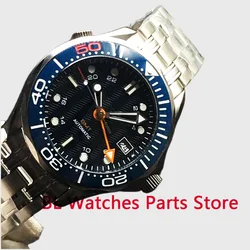 BL 41mm Men's Mechanical Wristwatches NH34 GMT DG5833 Automatic Sapphire Glass Blue Orange Bezel Rotating 3 O'clock date