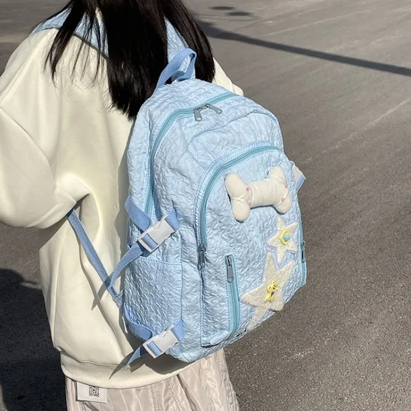 

Japanese Cute Backpacks for Teenage Girls 2024 Popular Star School Bag Cute Kawaii High-capacity Rucksack Spring Bolsas Mujer