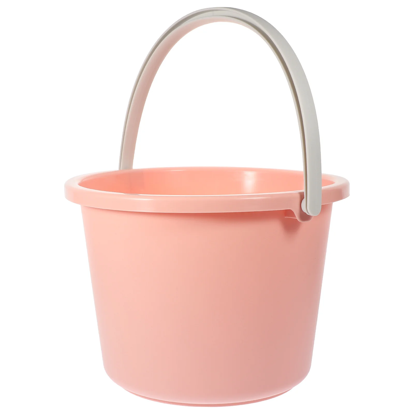 

Small Bathroom Cleaning Bucket Mop Plastic Water with Handle Basket Portable Tub