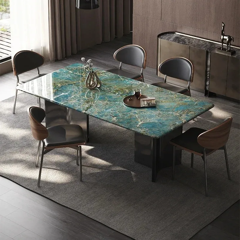 Mesas De comedor De diseño rectangular, Mesas De comedor De cocina para restaurante, trabajo De fiesta, Mesas De Jantar De lujo De mármol, muebles para el hogar