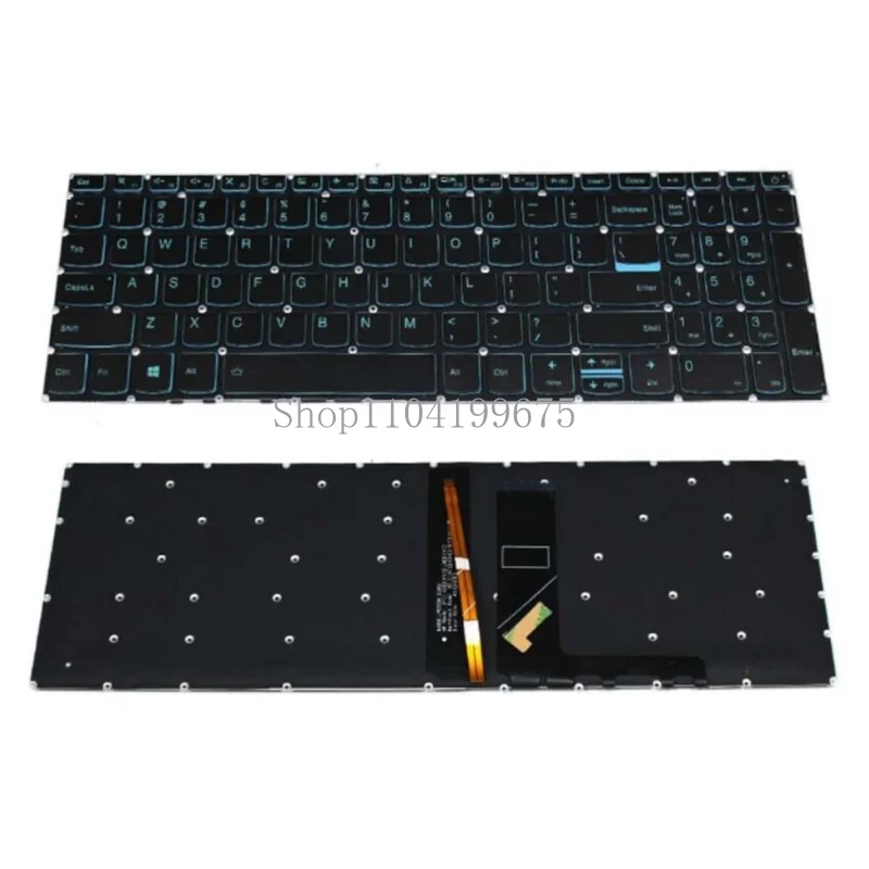 Keyboard for Lenovo IdeaPad L340 L340-15IRH L340-17IRH blue backlit US laptop