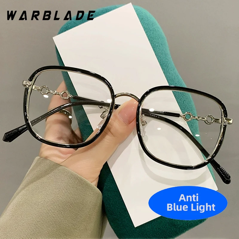 

TR90 Fashion Square Big Frame Optical Glasses Luxury Brand Designer Computer Work Anti-Blue Light Men Women Eyeglasses Lentes