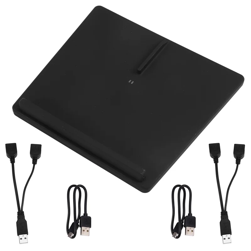 

AR-Car 10W Wireless Charger Mat Dual Center Console Accessories Anti-Skid Fast Charging For Tesla Model 3