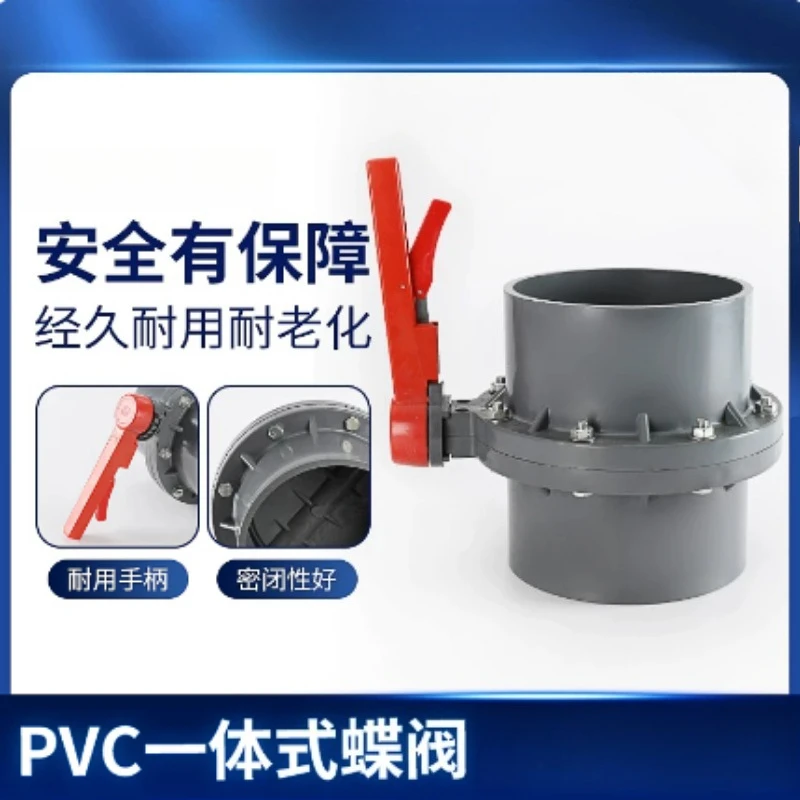 Aquaculture Irrigation Plastic  Valve One Piece Socket Type Manual Disc Valve Various Diameter Options