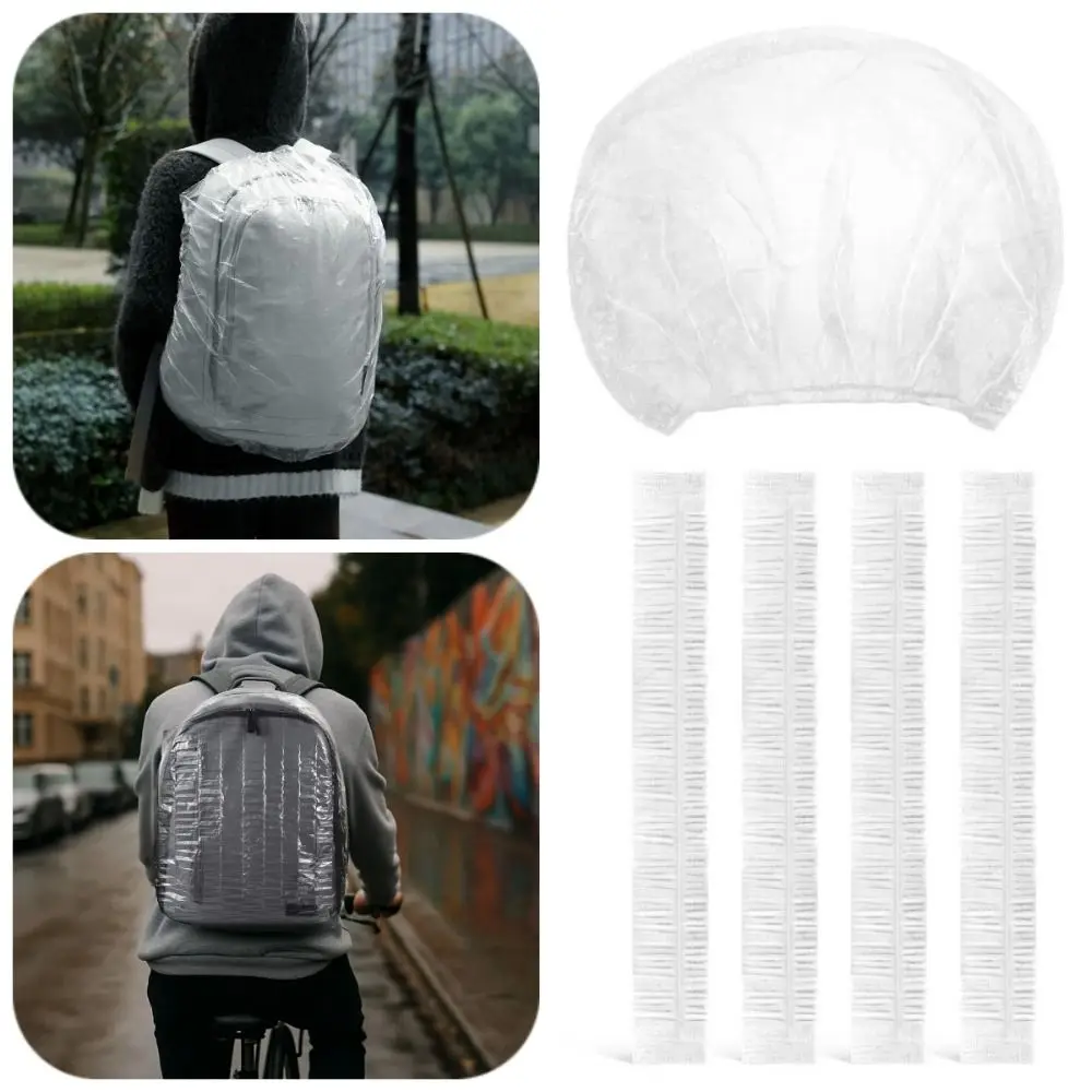30Pcs Disposable Backpack Rain Cover Foldable 90/110cm Backpack Protective Sleeve Lightweight Dust-proof