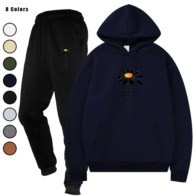 

Men's polini Fashion Two - Piece Hooded Tracksuit Pullover Track Pants Jacket Casual Outdoor Sports Streetwear Set