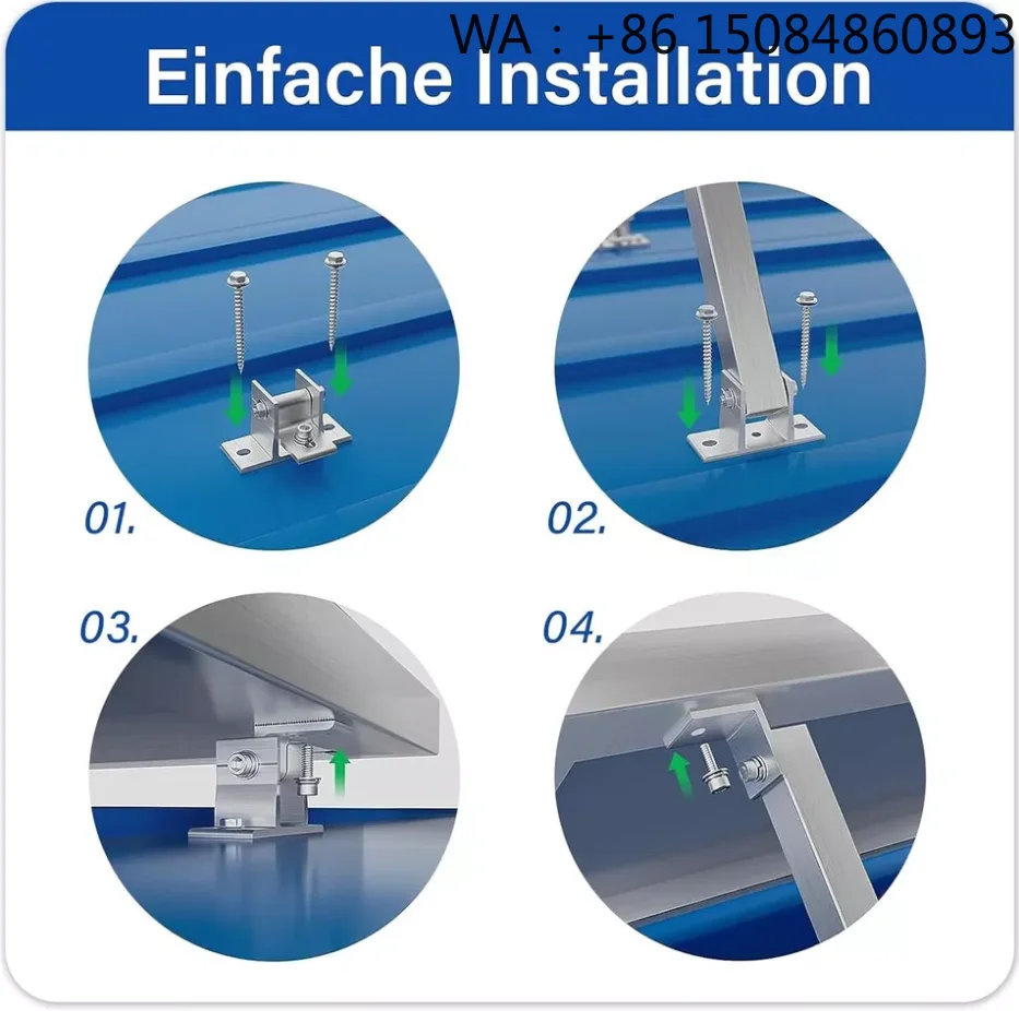 

Adjustable Triangle PV Mount Bracket, Flat Roof Solar Panel Tilt Accessories, Cost-effective Solar Energy Fittings for Solar Po