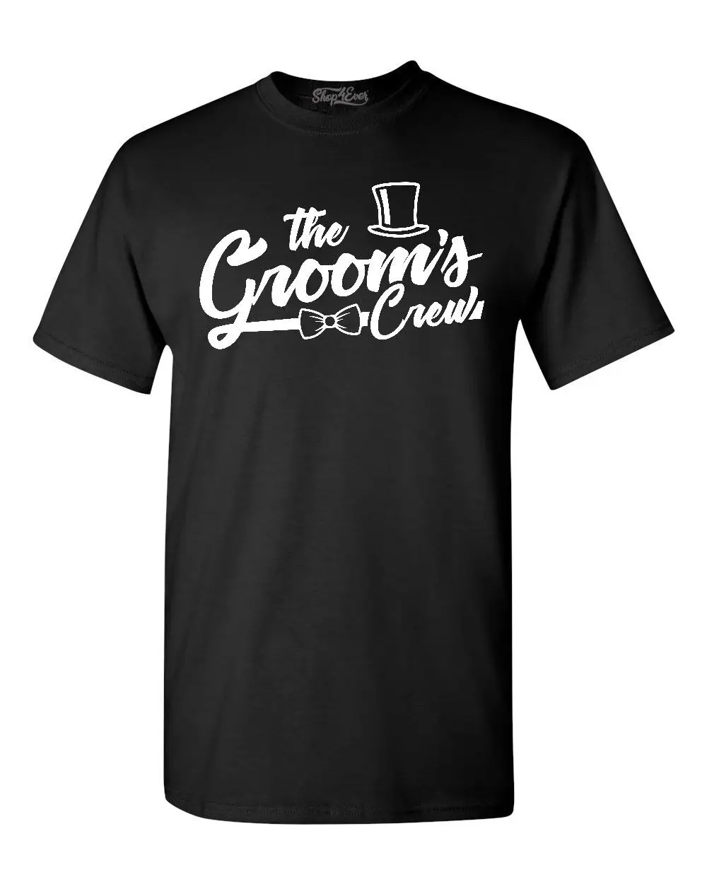 

The Groom's Crew Top Hat T-shirt Wedding Bachelor Groomsmen Shirts