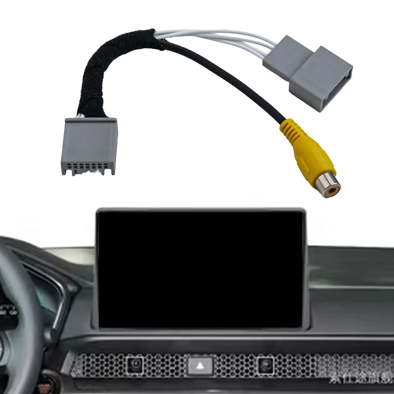 Rear Camera Installation 14 Pins Rear Reverse Camera Cable Reversing Camera Cable Wear-resistant No Deformation DC12V Voltage