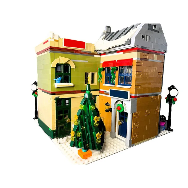 Blocs de construction modulaires alternatifs pour rues principales de vacances MOC, 2534 pièces, assemblage créatif, affichage de collection, coffret cadeau